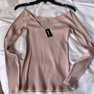 Express V-neck drop shoulder small top